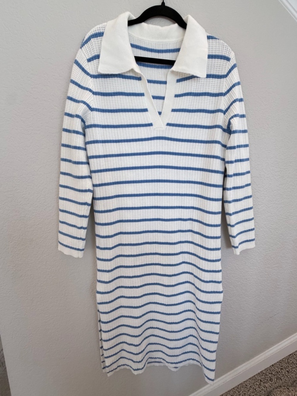 Striped sweater midi dress - Picture 1 of 6